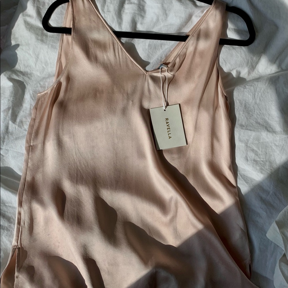 Ravella Pink Silk Tank